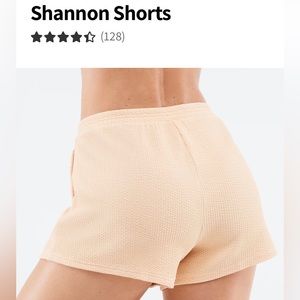 Medium fabletics Shannon Shorts light peach color sort of tan